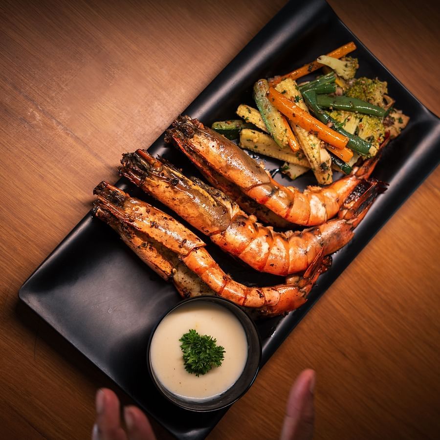 prawns dish served at Aralea Beach Resort By Stone Wood Premier
