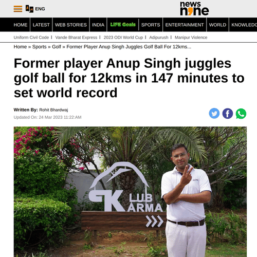 A screenshot of an article about Karma Lakelands.