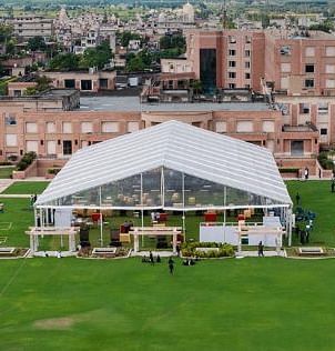 An aerial view of Silver Oak Venue at Nirvana Luxury Hotel, Ludhiana.