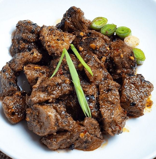A food item laid on a table