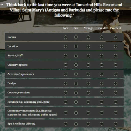 A screenshot of a dark-themed website or application interface with a menu and text content.