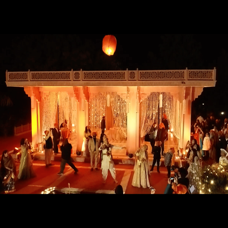 Lantern Ceremony After Jaimala Pheras