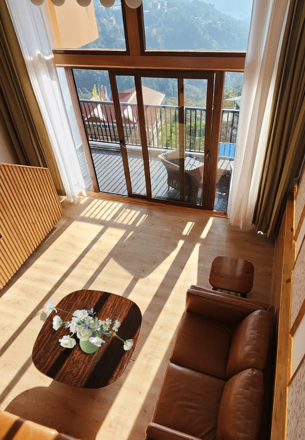 Family penthouse view with jacuzzi