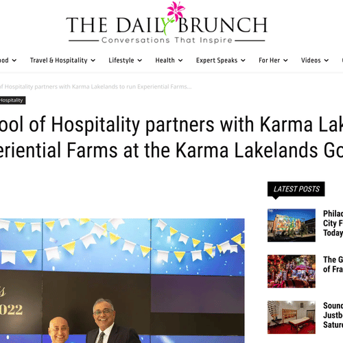 A screenshot of an article about Karma Lakelands.