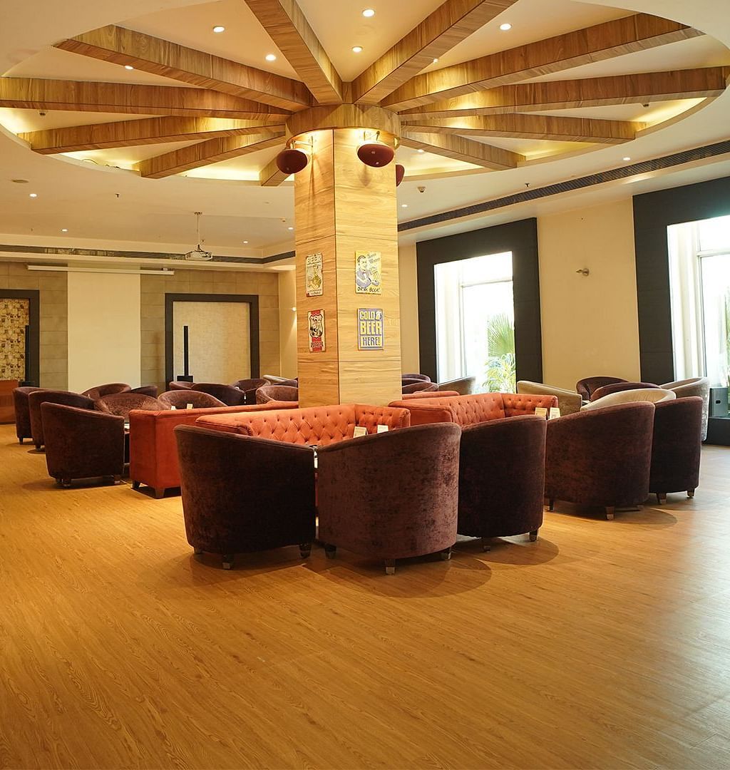 Dining arrangement at Dovka at Nirvana Luxury Hotel, Ludhiana 