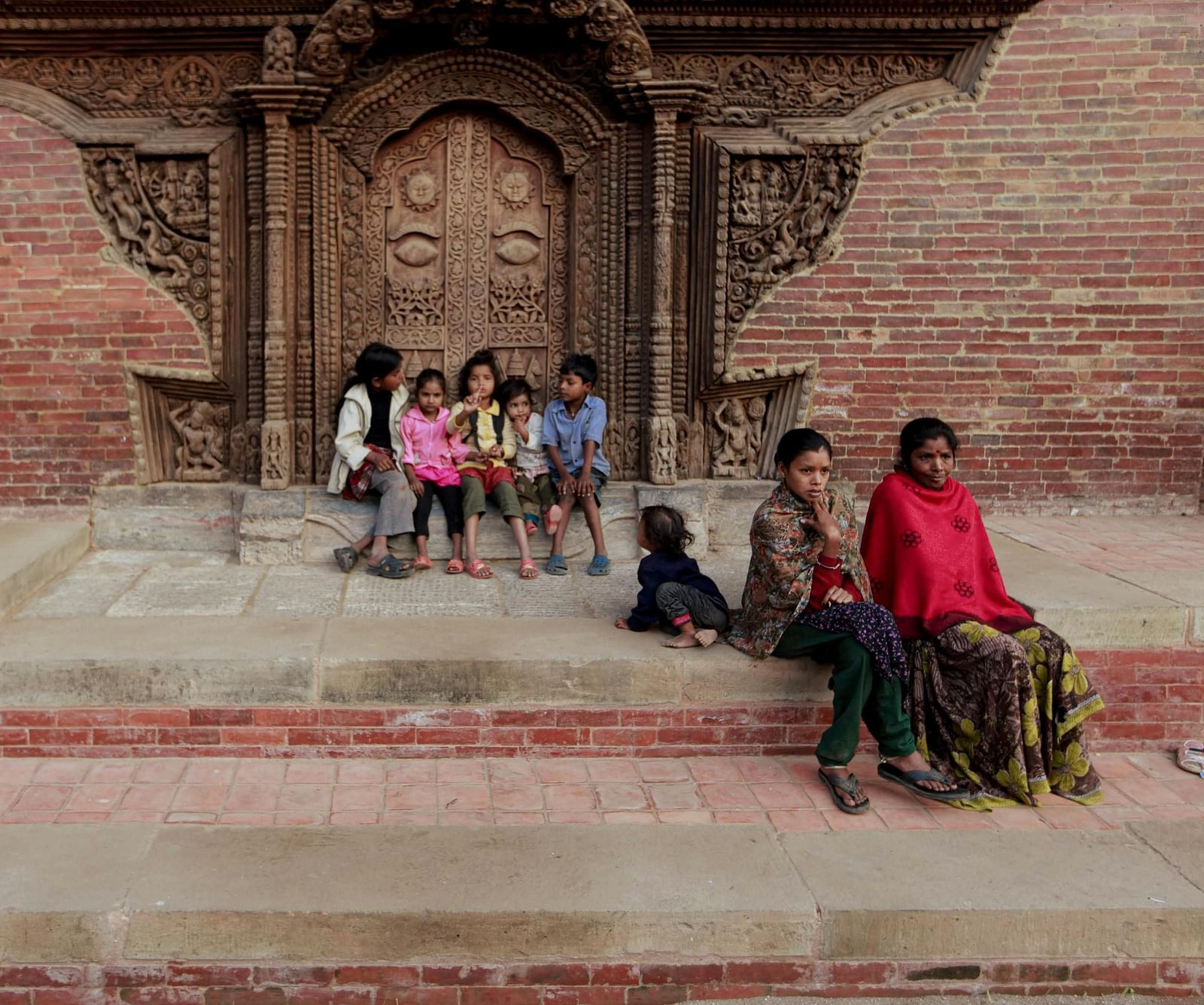 An image of mandap with kids 