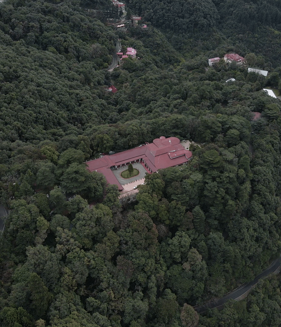 A hotel nestled in the middle of a lush green jungle - The Claridges Nabha Residence, Mussoorie