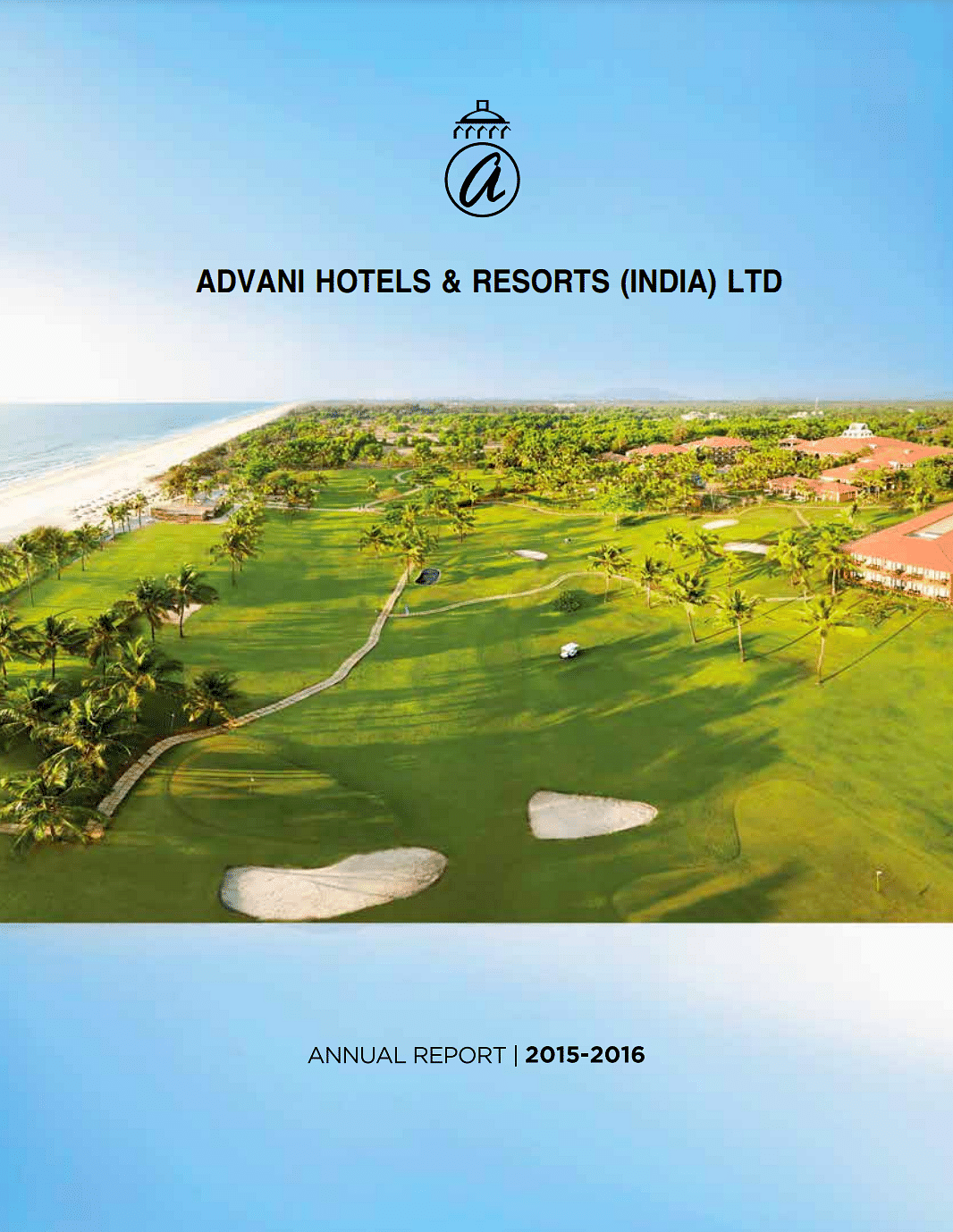 aerial view of Caravela Beach Resort Goa with trees surrounding it