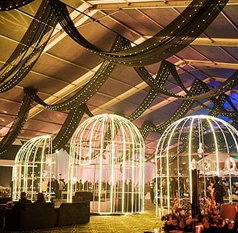 Lavish wedding decoration at Nirvana Luxury Hotel, Ludhiana.