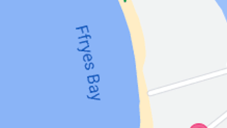 The map shows Ffryes Beach and Ffryes Bay, with Tamarind Hills located nearby on the coast of Antigua.