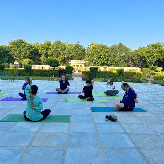 Yoga at Umaid Palace, Dausa 