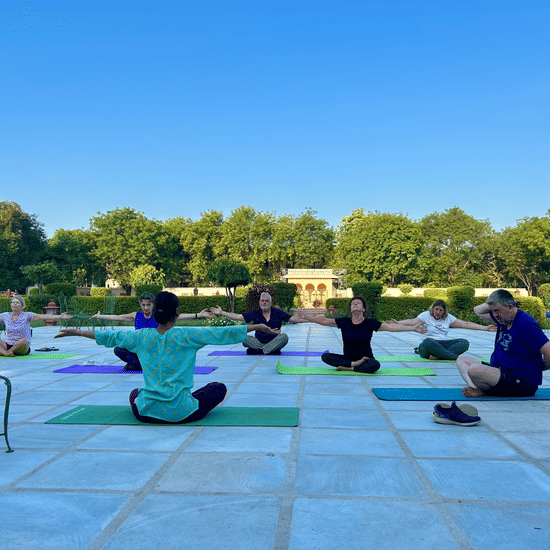 Yoga at Umaid Palace, Dausa -1