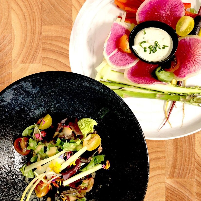 health foods in bowls on a table