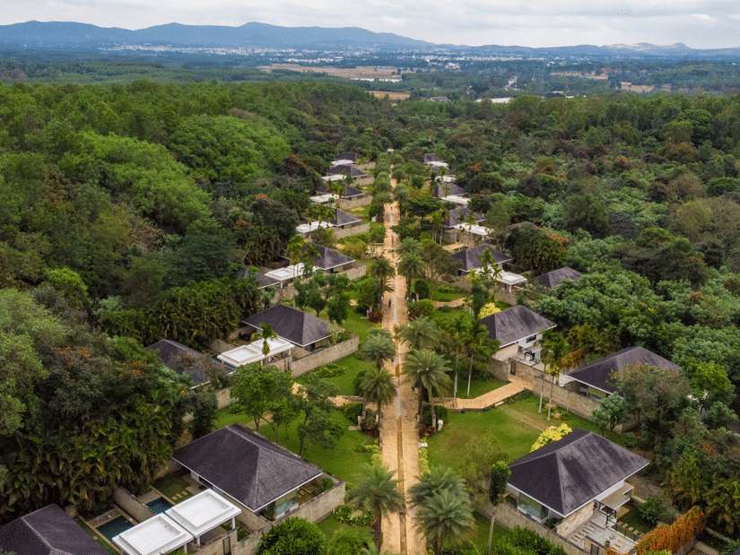 Aerial view of our resort in Chikmagalur 8