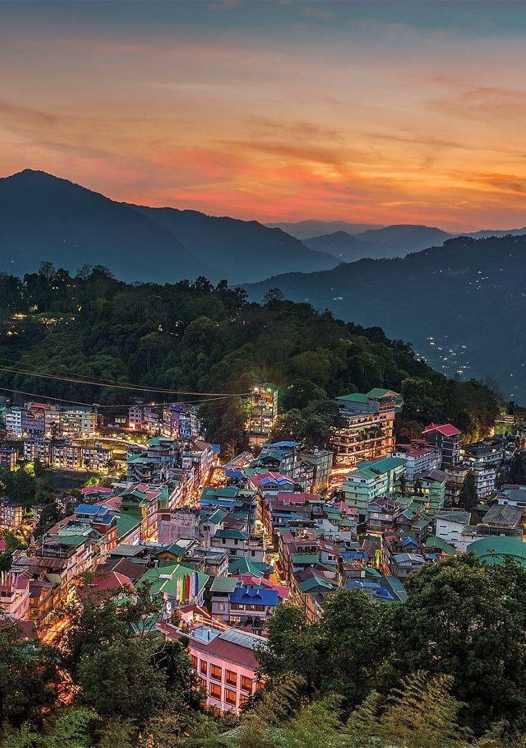 view of mountains at dusk from Summit Namnang Courtyard & Spa