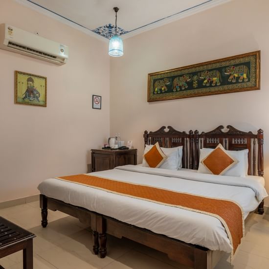 120 - Deluxe with Sit Out - Room & Suites - Suryaa Villa - Boutique Hotel in Jaipur- 1