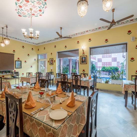 Dining - Restautant- Heritage Hotel in Jaipur-Suryaa Villa - 3