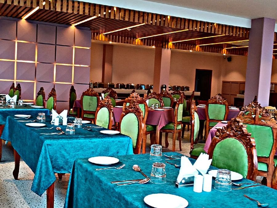 The interiors of our restaurant in Mandi - Spt Clarks inn Suites Mandi