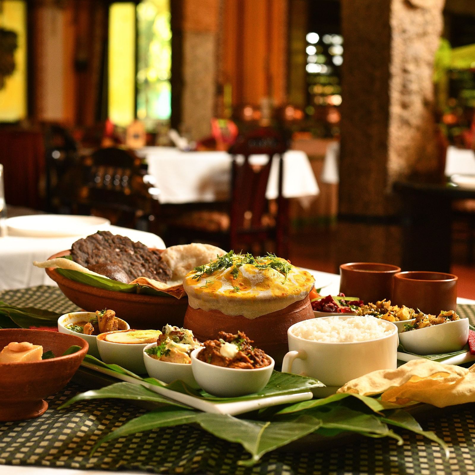 Multi cuisine dining at Hoysala Village Resort, Hassan