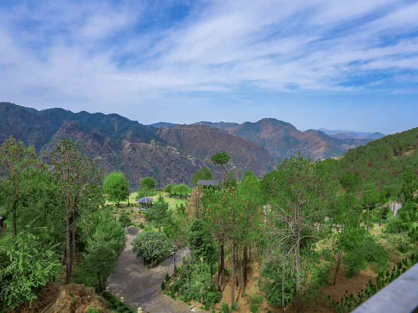 A view of the  Auramah Valley seen from one of our rooms  - The Manor Luxury Hotel, Shimla