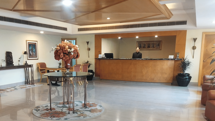 An image of the reception 