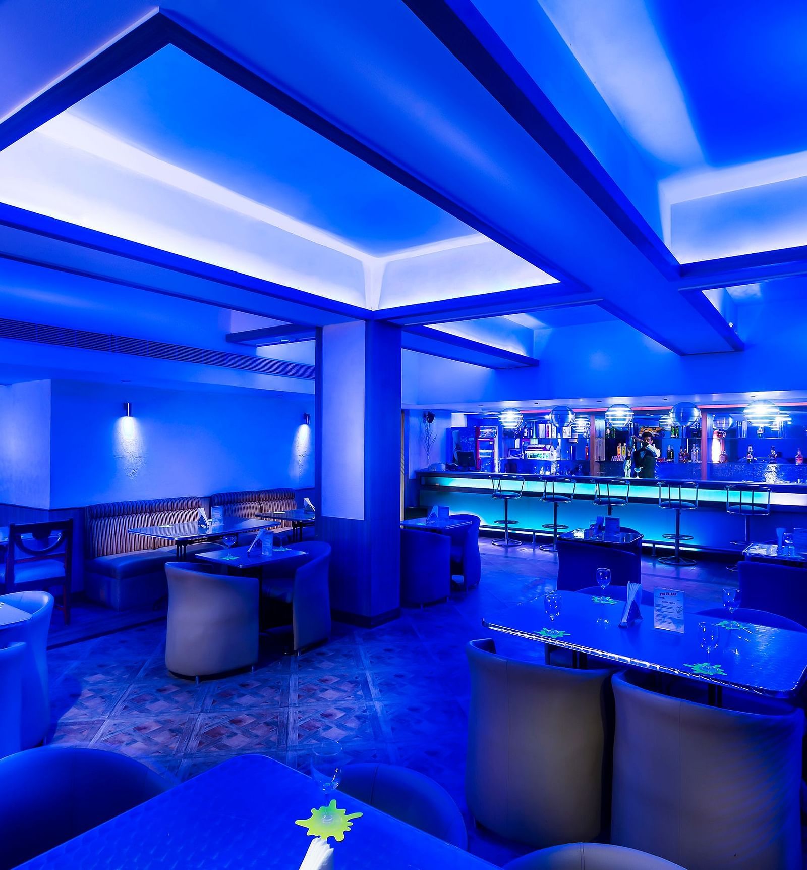 A view of The Cellar at Regency Kanchipuram by GRT Hotels.