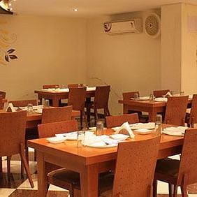Hotel Vaikunth by Adamo - the sitting area at Swaad Restaurant in Nathdwara