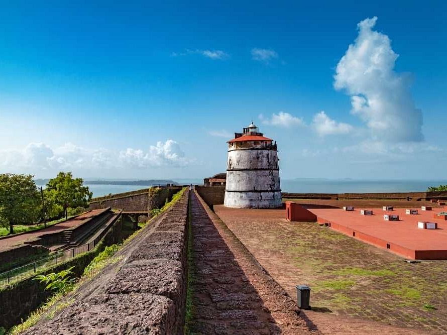 An image of a lighthouse captured during broad daylight.