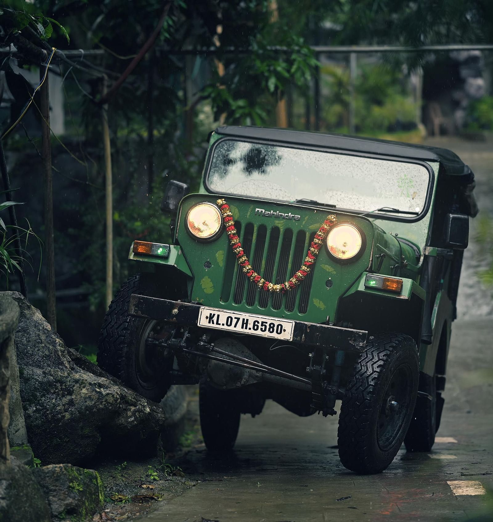 jeep on a rocky road
