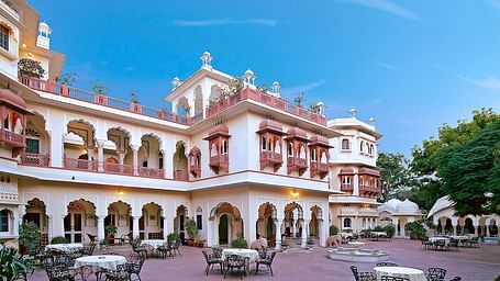 A facade image of Alsisar Haveli