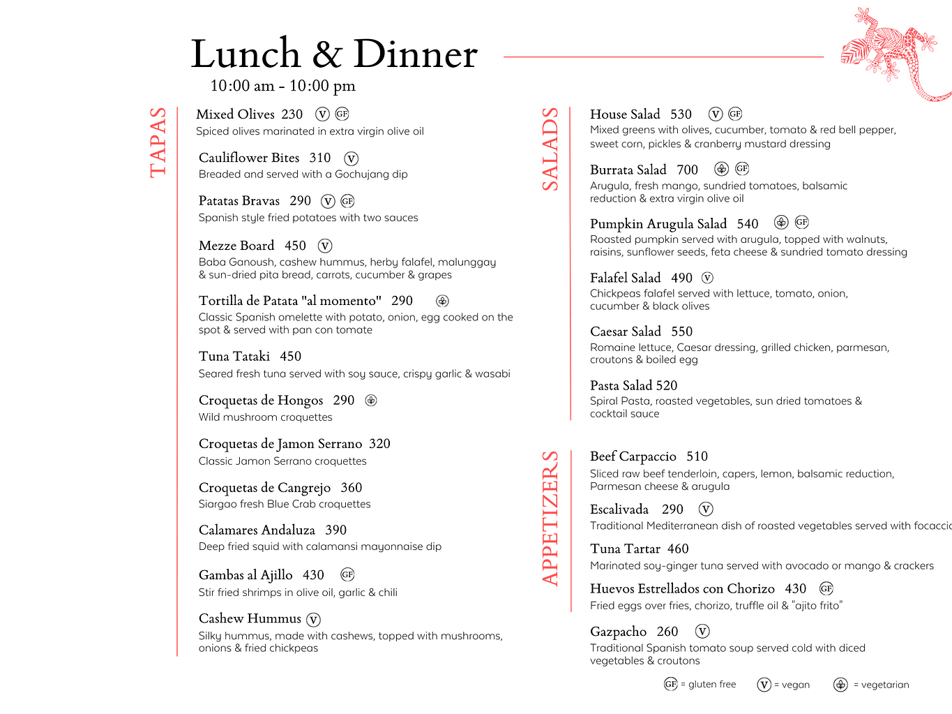 3Lunch & Dinner 2024
