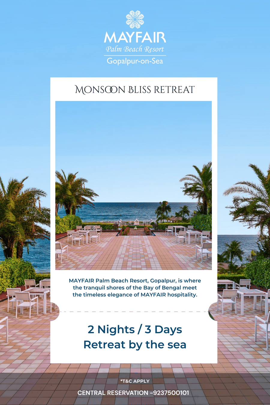 Mayfair Gopalpur Monsoon Bliss Retreat – 2 Nights 3 Days seaside escape package by the Bay of Bengal