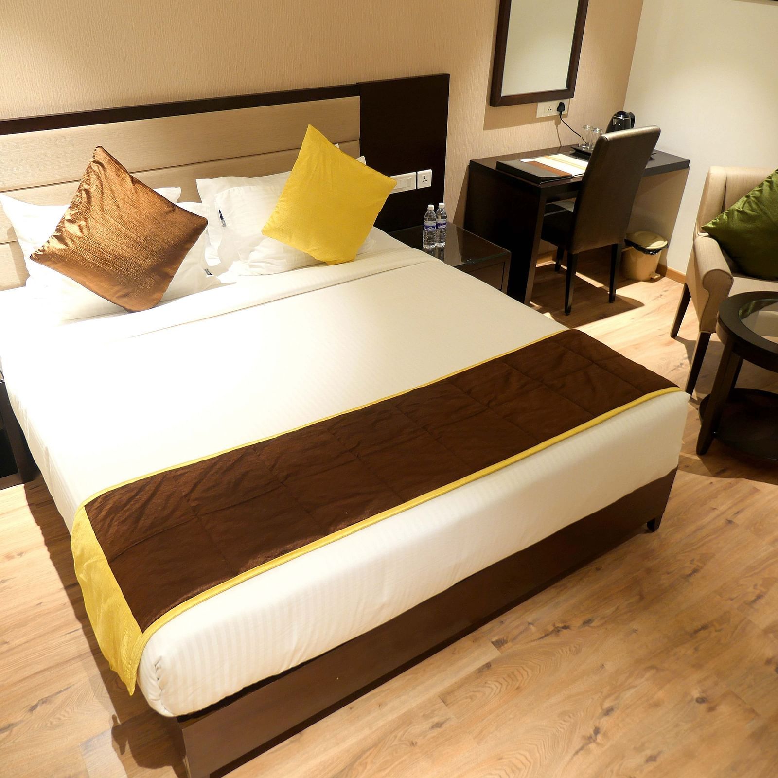 view of king size bed of Premium Room of ASR Parklane, Hosur