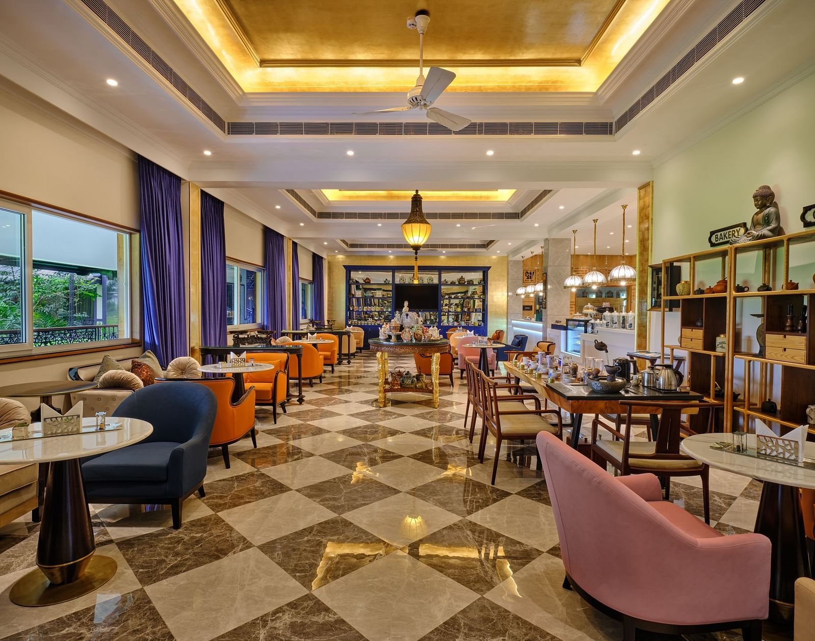 indoor seating space at the lounge - Mayfair Tea Resort, Siliguri  1