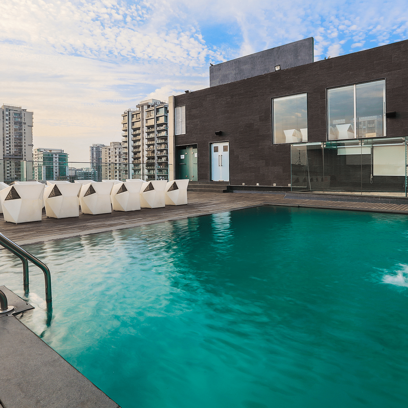 The Empresa Boutique Hotel - view of the rooftop swimming pool during daytime 1