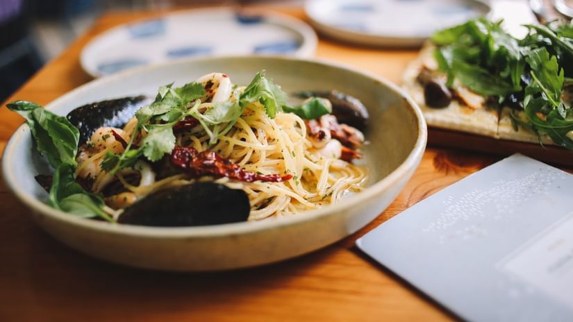 continental food in a bowl