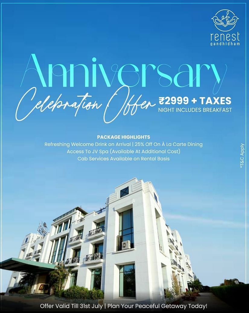 Anniversary Celebration Offer at Renest Gandhidham.