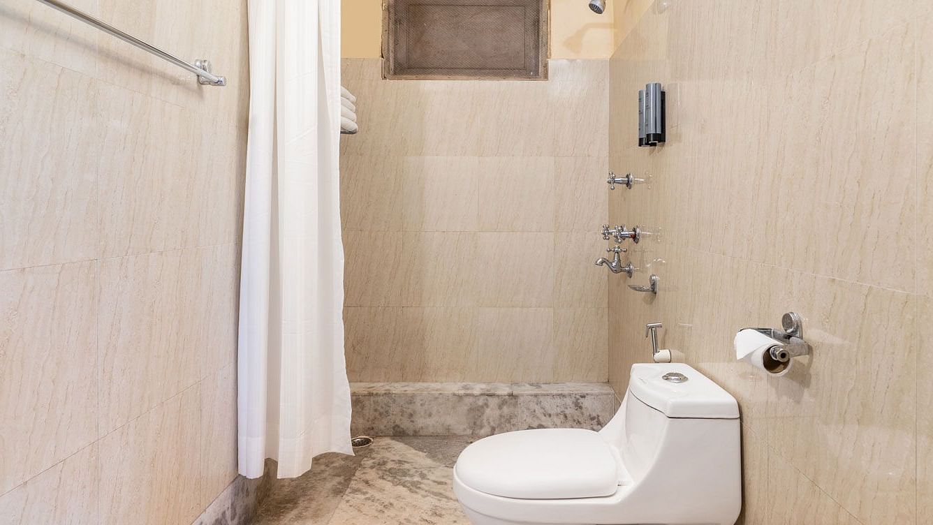Image of a washroom with modern amenities at at Summit Tashi Ghang Heritage Resort, Pelling