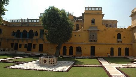 A facade image of Gogunda Palace in Udaipur