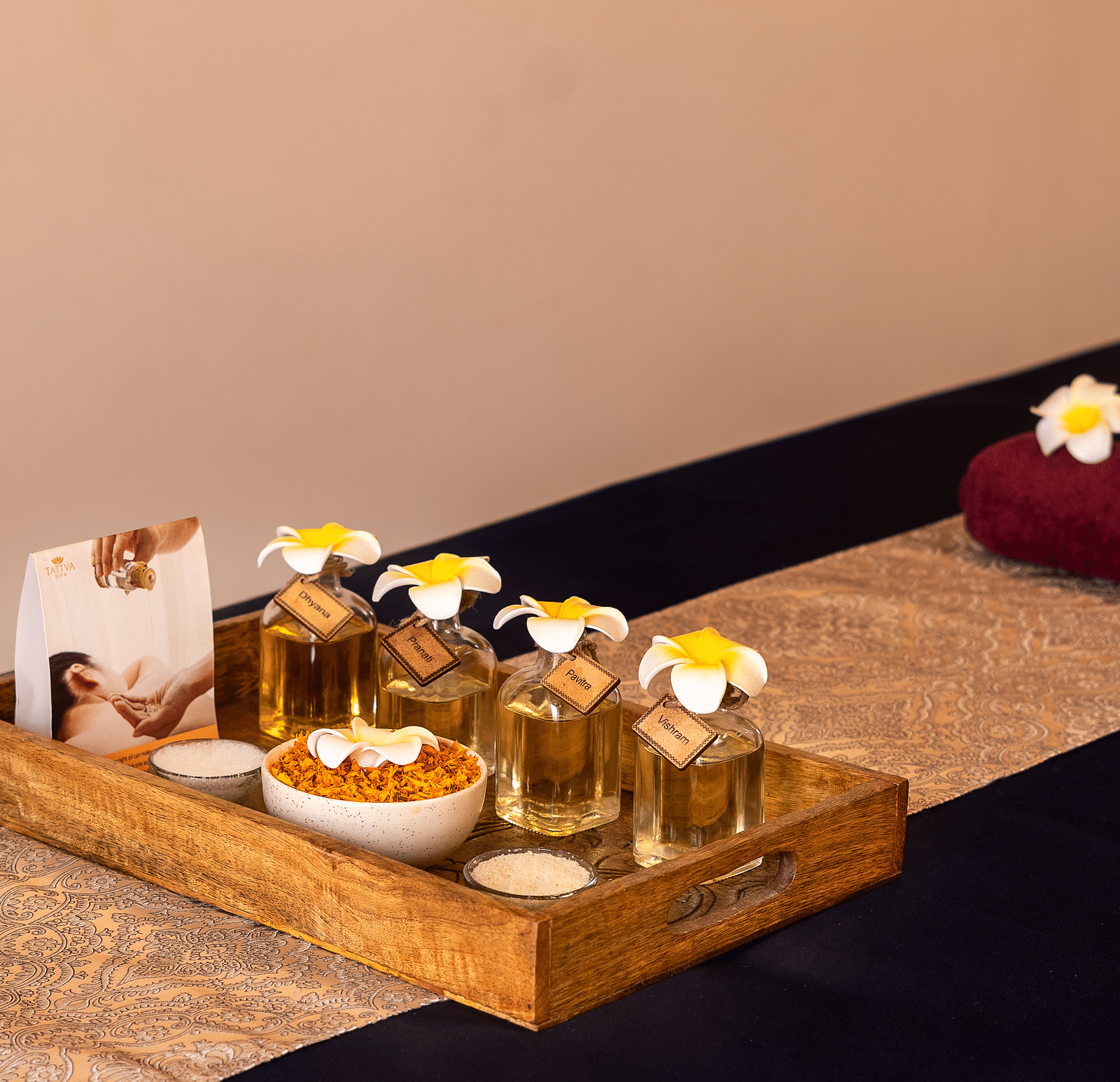 Spa essentials placed on the table  - Ganga Lahari, Haridwar