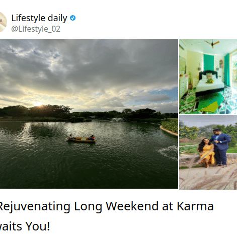 Screenshot of a news article - Karma Lakelands.