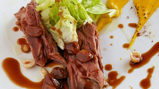 Lamb dish nicely platted at Hablis Hotel, Chennai