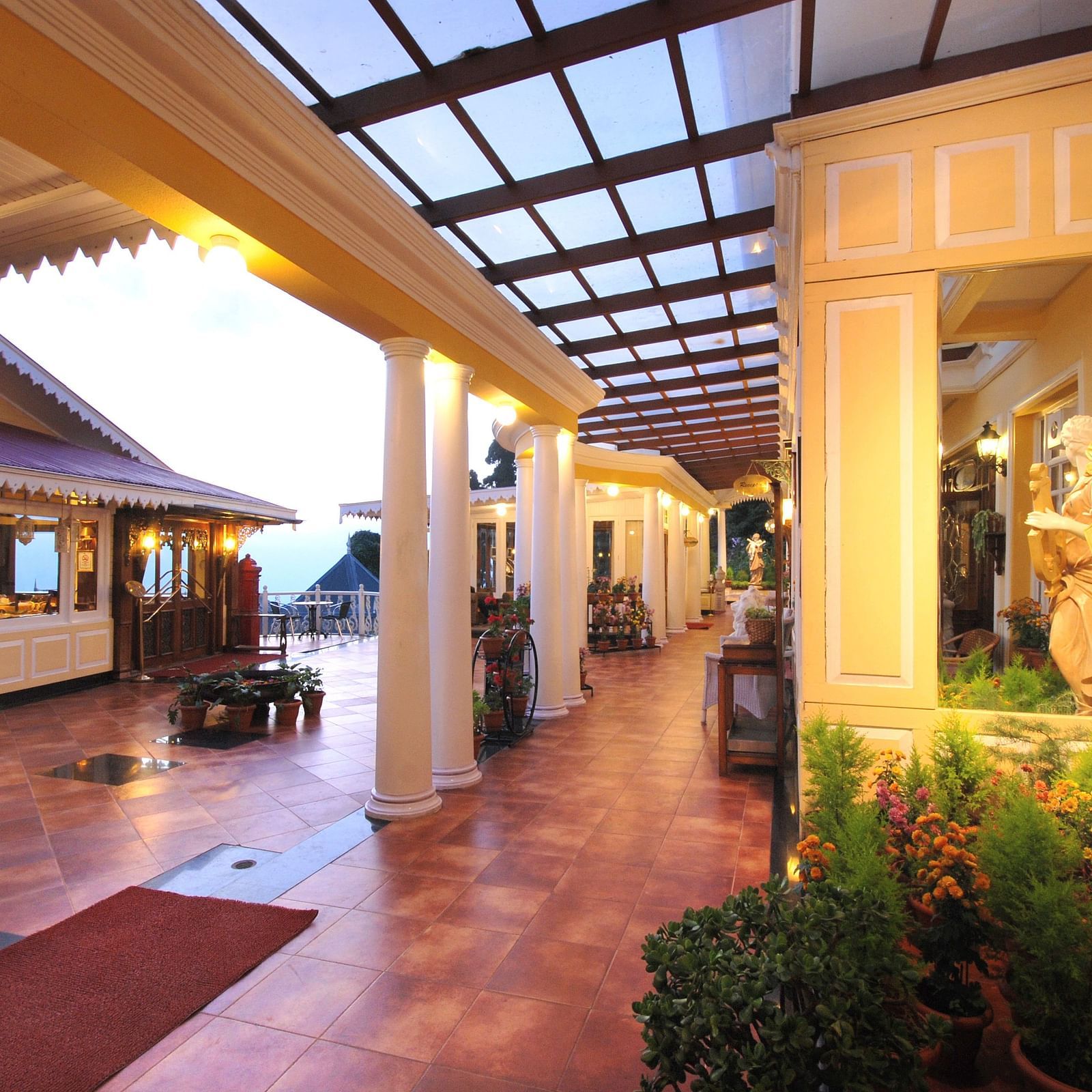 a hallway of the resort - Mayfair Hill Resort, Darjeeling
