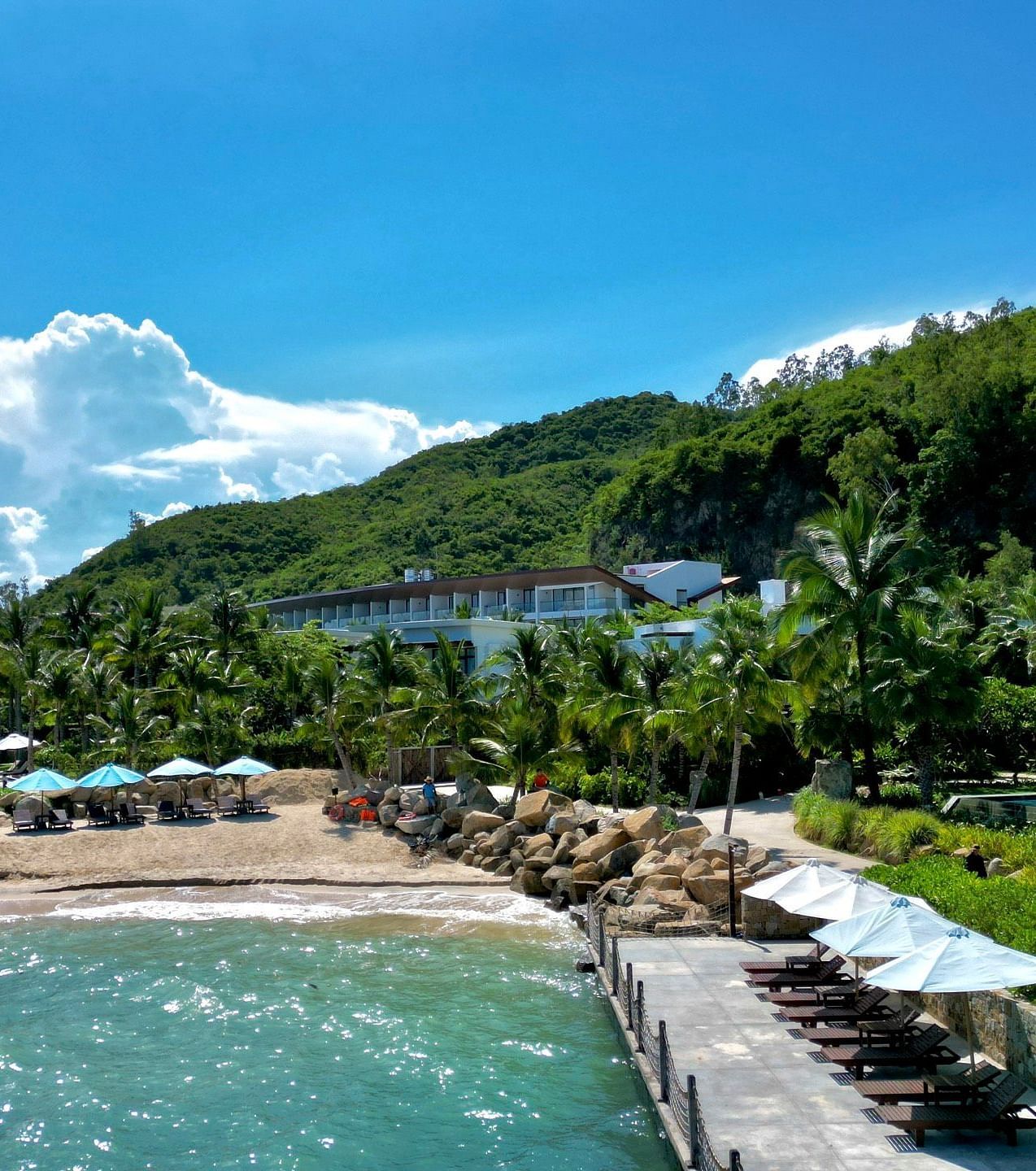 A view of the Nha Trang bay near our hotel - Alibu Resort Nha Trang