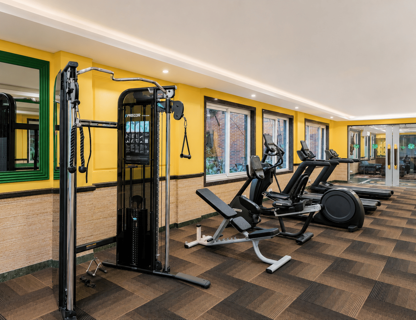 Fully equipped fitness center at Mayfair Oasis Resort, Jharsuguda
