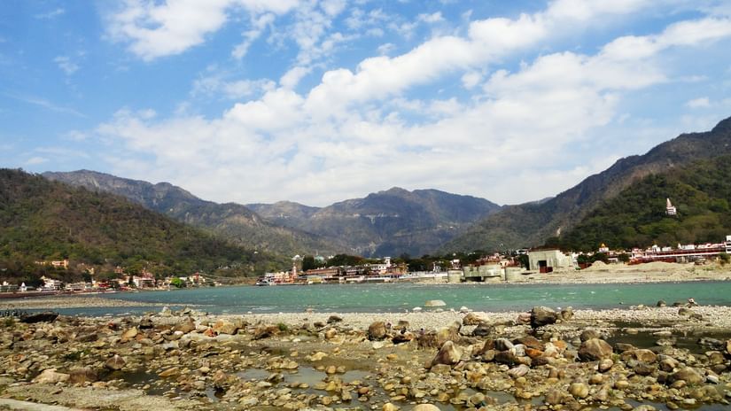 Neemrana s Glasshouse on The Ganges - The river ganges and Rishikesh in the background