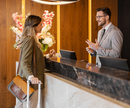 Personalise booking journey on hotel websites