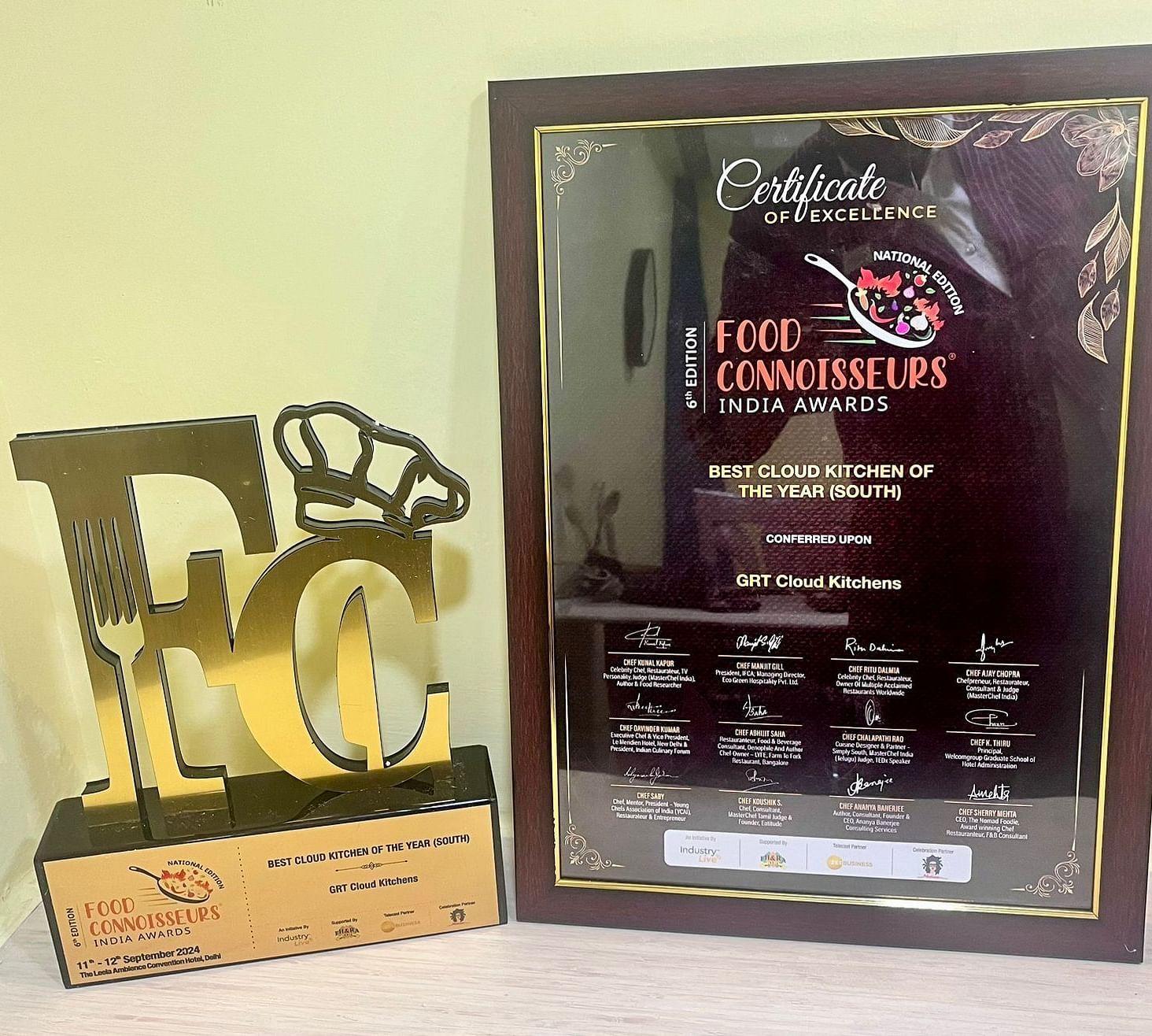grand chennai cloud kitchen award