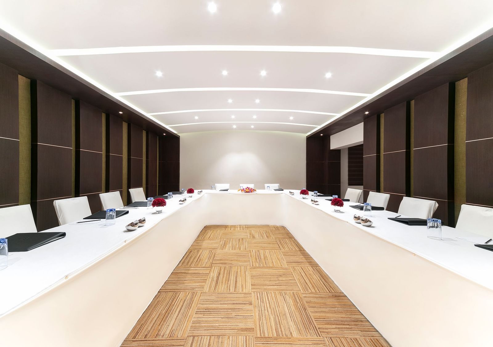 image of a hall  arranged for meetings at Grand Kakinada by GRT Hotels