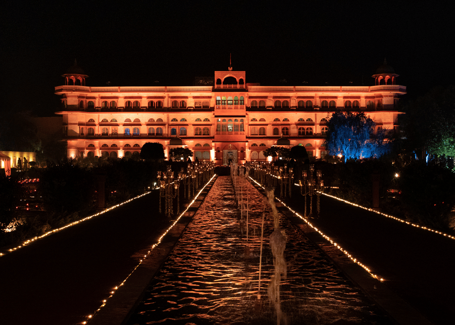 Night lighting - Umaid Palace